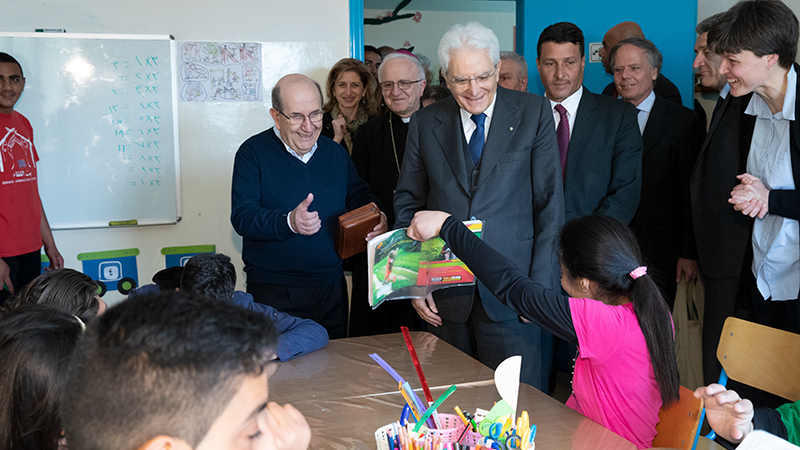 The President of the Italian Republic visits “Bayt Illiqa”